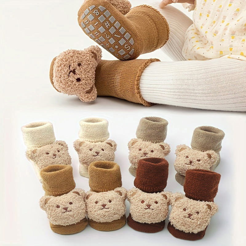 جوارب أطفال قطنية سميكة ودافئة - مراجعة Unisex Baby Socks Non Slip وسعره