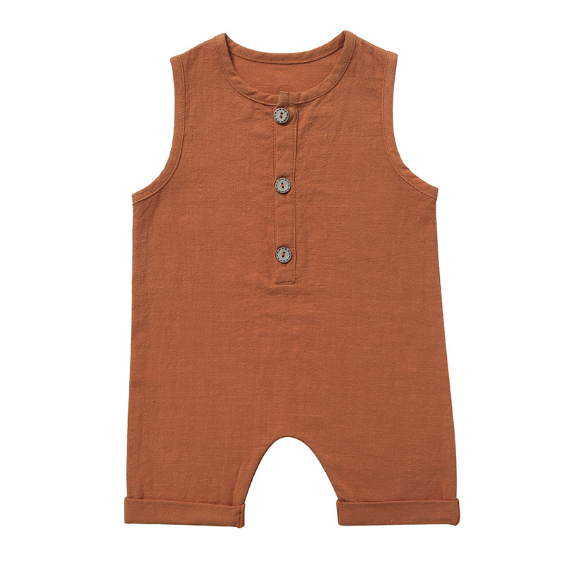 أفرولات صيفية للأطفال الرضع وا - مراجعة Baby Summer Linen Sleeveless Jumpsuit وسعره