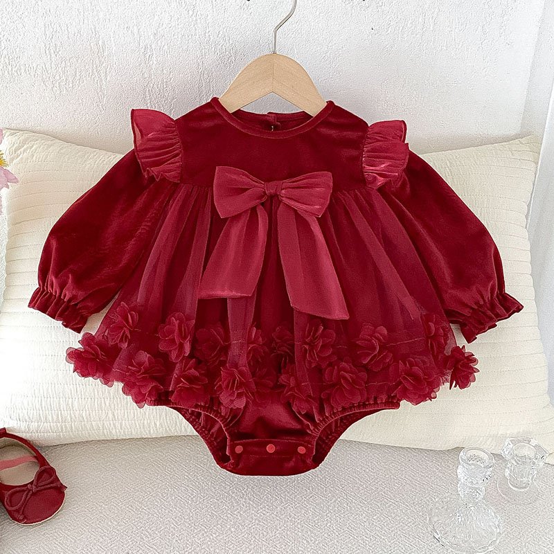 ملابس خريفية للفتيات حديثي الو - مراجعة Newborn Baby Girl Romper Floral وسعره