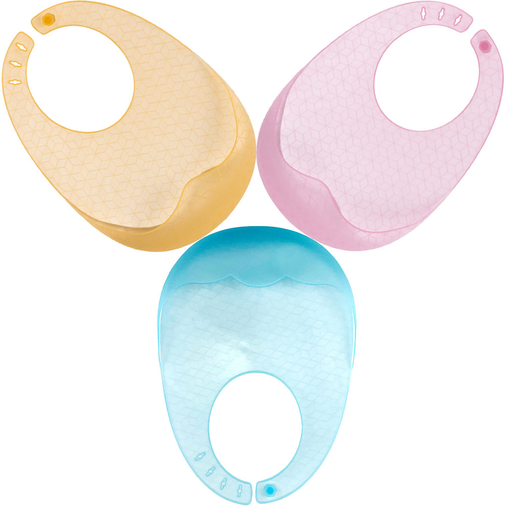 3 قطع من مرايل الأطفال المصنوع - مراجعة Waterproof Baby Bibs Silicone وسعره